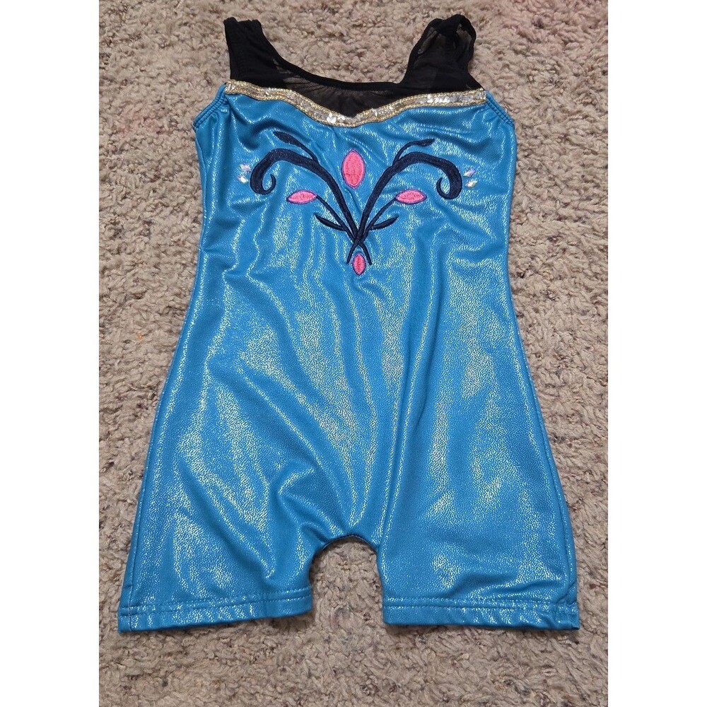 Frozen themed girls leotard